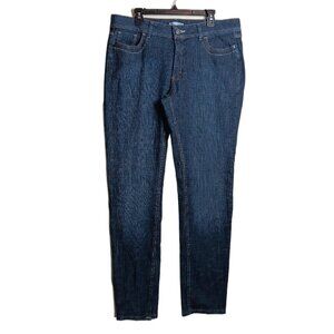 Riders By Lee Bootcut Jeans Womens 18 Long Medium Wash Midrise 2-Tone Stitch